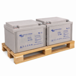 Pack 2 Bater�as Victron Gel Solar 12 Voltios 130 Amperios | Energy Deep Cycle BAT412121104